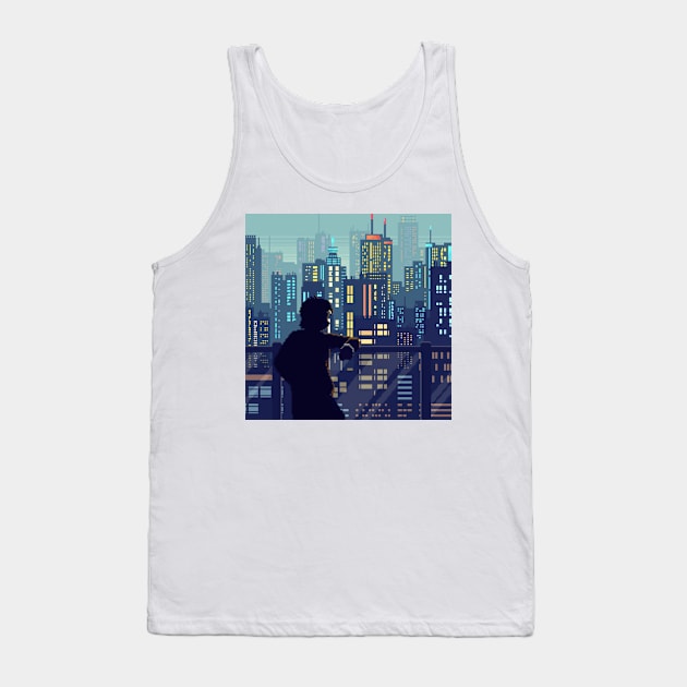 Waiting Tank Top by animaperio pixel retro